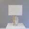 Large Brutalist Marble Table Lamp from Maison Jansen, 1980s 1