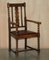 Scottish Edwardian Oak Bobbin Carver Armchairs, 1900s, Set of 2, Image 2