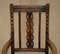 Scottish Edwardian Oak Bobbin Carver Armchairs, 1900s, Set of 2 4