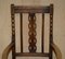 Scottish Edwardian Oak Bobbin Carver Armchairs, 1900s, Set of 2, Image 4