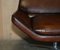 Metropolitan Swivel Armchairs in Hand Dyed Brown Leather from B&B Italia, Set of 2 9