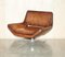 Metropolitan Swivel Armchairs in Hand Dyed Brown Leather from B&B Italia, Set of 2 3