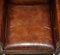 George III Brown Leather Chesterfield Armchair, 1780s, Image 14
