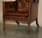 George III Brown Leather Chesterfield Armchair, 1780s, Image 12