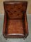 George III Brown Leather Chesterfield Armchair, 1780s, Image 13