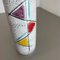 Graphic Fat Lava Mehrfarbige Vase Scheurich, Germany Wgp, 1970er 9