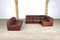 Ds-11 Sofa in Cognac Patchwork Leather from de Sede, 1970s, Set of 6 10