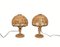 Mid-Century Bamboo & Rattan Table Lamps in the style of Louis Sognot, Italy, 1960s, Set of 2, Image 3