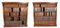 19th Century Victorian Mahogany Open Bookcases, Set of 2 2