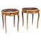 19th Century French Louis Revival Ormolu Occasional Tables with Marble Tops, Set of 2, Image 1