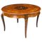 Early 20th Century Burr Walnut Marquetry Centre or Dining Table 1