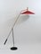 Lámpara de pie contrapeso Mid-Century de níquel y latón de Rupert Nikoll, años 60, Imagen 4