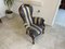 Prunk Lounge Chair in Striped Fabric 9