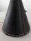 Lámpara de pie de cuero negro atribuida a Jacques Adnet, años 50, Imagen 8