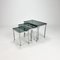 Chrome & Smoked Glass Nesting Tables, 1970s, Set of 3 4
