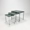 Chrome & Smoked Glass Nesting Tables, 1970s, Set of 3 6
