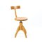 Swivel Piano Stool with Backrest in Oak attributed to Michael Thonet for Ton, Former Czechoslovakia, 1950s, Image 5