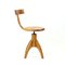 Swivel Piano Stool with Backrest in Oak attributed to Michael Thonet for Ton, Former Czechoslovakia, 1950s, Image 12