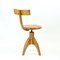Swivel Piano Stool with Backrest in Oak attributed to Michael Thonet for Ton, Former Czechoslovakia, 1950s, Image 10