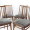 Dining Chairs in Dark Oak from Ton, Former Czechoslovakia, 1960s, Set of 4 8