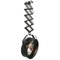 Lámparas colgantes de tijera industriales vintage de metal negro, años 50, Imagen 2
