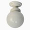 Lámpara de porcelana y opalino, años 40, Imagen 1