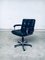 Mid-Century Modern Leather Office Chair, Italy, 1988, Image 9