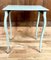 Tables Gigognes Bleu-Gris, 1950s, Set de 3 4