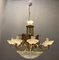 Venetian Murano Glass Tole Chandelier, 1960s 6