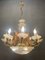 Venetian Murano Glass Tole Chandelier, 1960s 4