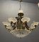 Venetian Murano Glass Tole Chandelier, 1960s 1