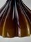 Lampada a sospensione floreale in vetro di Murano marrone attribuita a Peill & Putzler, anni '70, Immagine 14