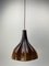 Lampada a sospensione floreale in vetro di Murano marrone attribuita a Peill & Putzler, anni '70, Immagine 11