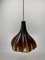 Large Brown Murano Glass Flower Hanging Pendant attributed to Peill & Putzler, 1970s 5