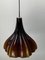 Large Brown Murano Glass Flower Hanging Pendant attributed to Peill & Putzler, 1970s, Image 12