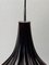 Lámpara colgante grande con flor de cristal de Murano marrón atribuido a Peill & Putzler, años 70, Imagen 13