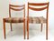 Skandinavische französische Stühle aus Buche, 1960er, 6er Set, 10
