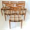 French Scandinavian Chairs in Beech, 1960s, Set of 6, 1