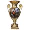 Jarrón con balaustres de porcelana Paris de principios del siglo XIX pintado y dorado a mano, década de 1800, Imagen 1
