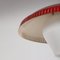 Pendant Lamp in Red and White Milk Glass, 1950s 10