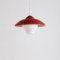 Pendant Lamp in Red and White Milk Glass, 1950s, Image 12