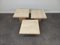 Travetine Nesting Tables from Roche Bobois, 1980s, Set of 3 16