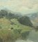 Emile Vouga, Paysage Lacustre, Oil on Canvas, Framed 4