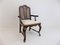 Neo-Bbaroque Wooden Armchair with Viennese Weave 1