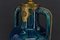 Art Nouveau Blue Ceramic Vase-Lamp attributed to Paul Milet, France, 1900s 12
