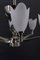 Lámpara de araña Art Déco modernista de cromo, Francia, años 30, Imagen 13