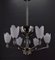 Art Deco Modernist Chrome Chandelier, France, 1930s 6