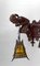Lampadario Gotico intagliato con giullari e lanterne, Francia, inizio XX secolo, Immagine 12