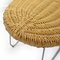Banco con forma de cacahuete pelado de ratán de madera y acero inoxidable de Ikea, Imagen 6