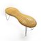 Rattan Peeling Peanut Shape Bench in Wood & Stainless Steel from Ikea 2